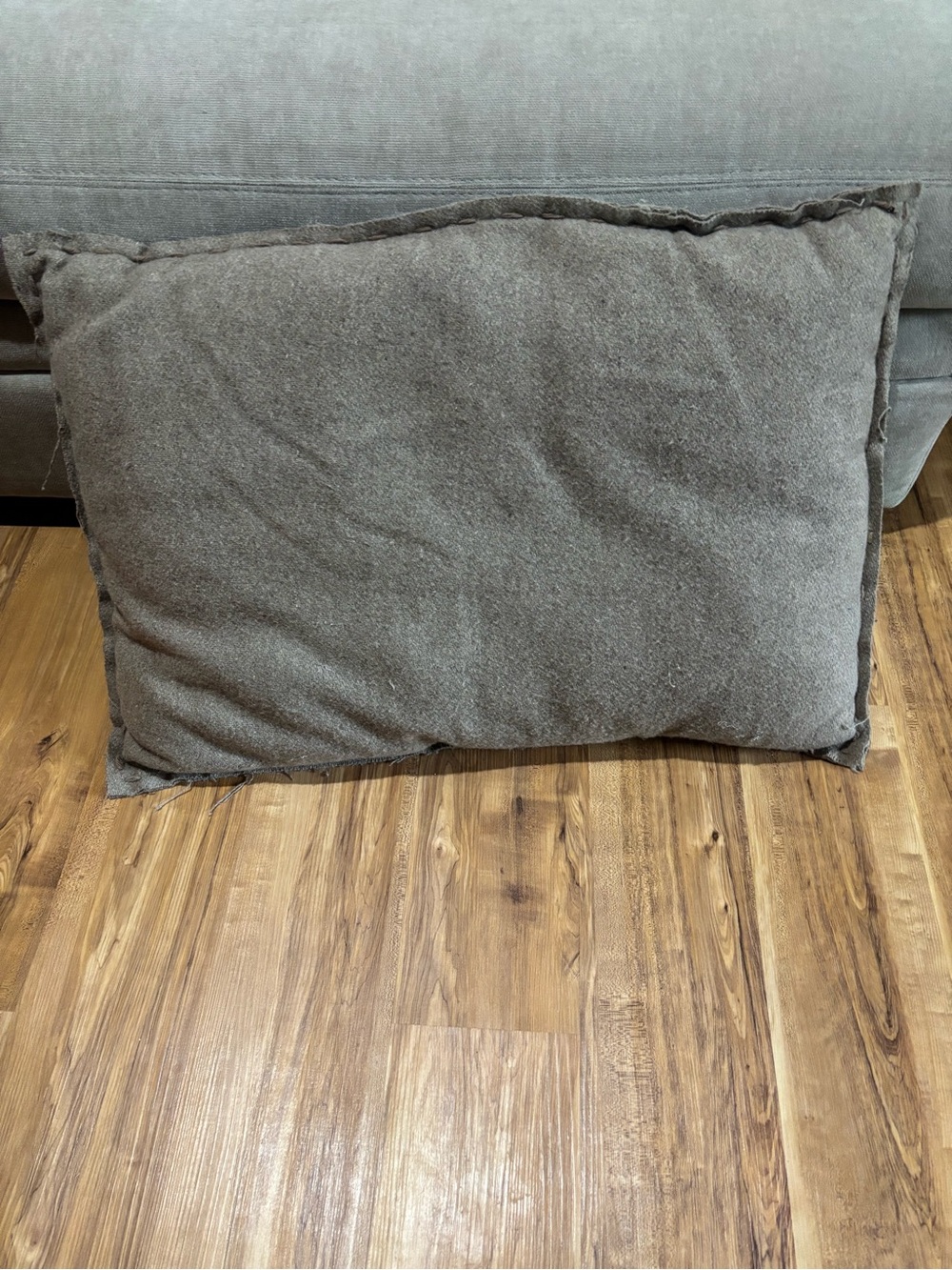 Gray Decorative Throw Pillow – Neutral Accent Cushion
